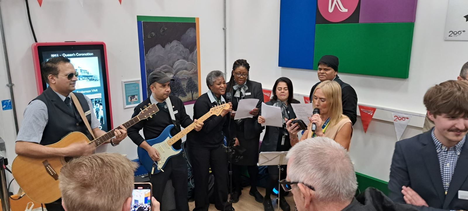 GWR band with a guitarist and singers